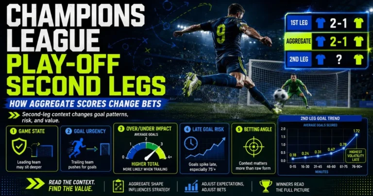 Champions League Play-Off Second Legs: How Aggregate Scores Change Bets