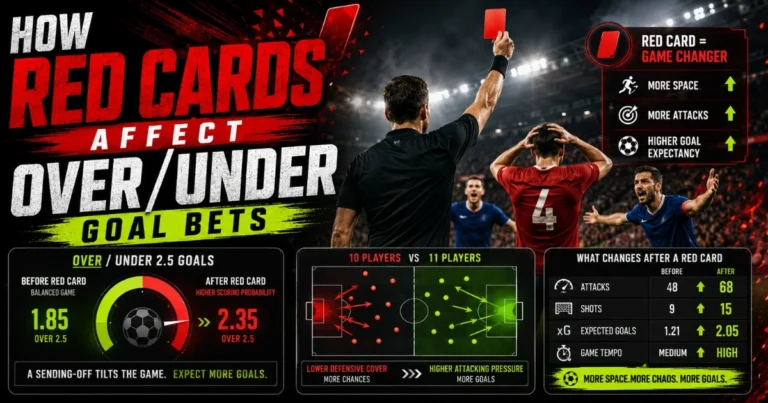 How Red Cards Affect Over Under Goal Bets