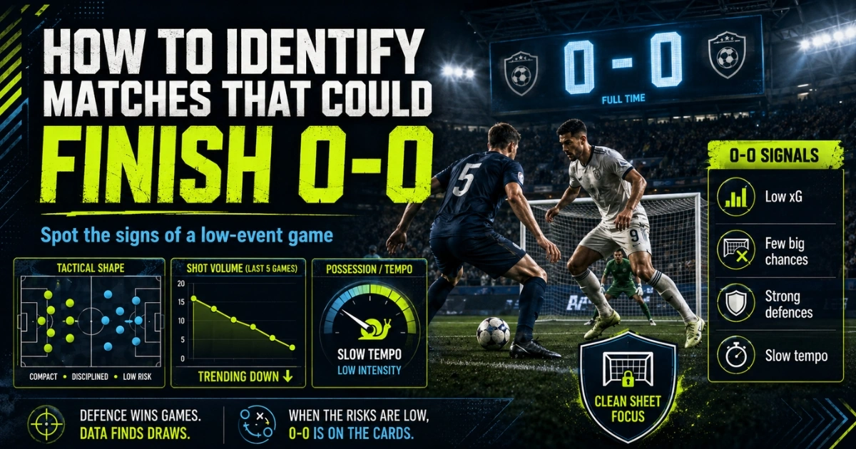 How to Identify Matches That Could Finish 0-0