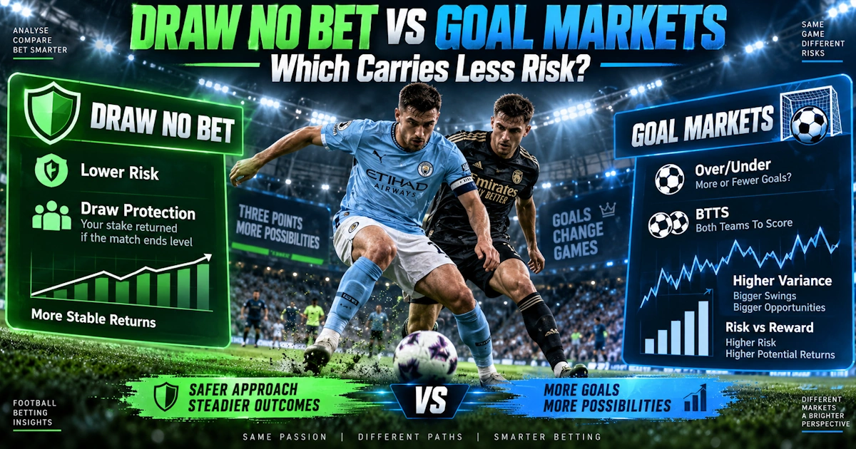 Draw No Bet vs Goal Markets: Which Carries Less Risk?