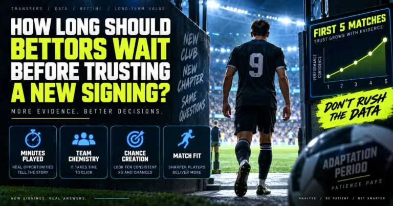 How Long Should Bettors Wait Before Trusting a New Signing