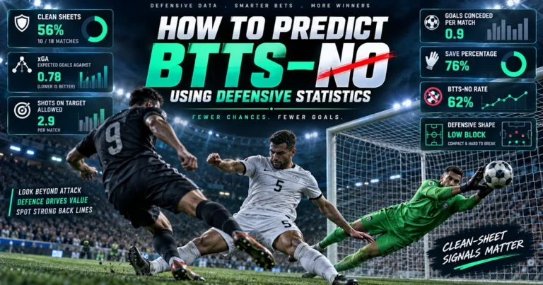 How to Predict BTTS–No Using Defensive Statistics