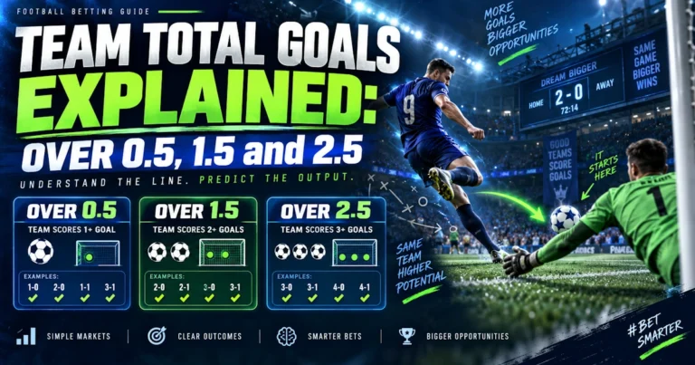 Team Total Goals Explained: Over 0.5, 1.5 and 2.5