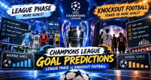 Champions League Goal Predictions League Phase vs Knockout Football