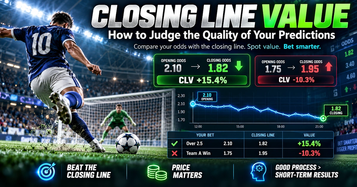 Closing Line Value: How to Judge Your Football Predictions