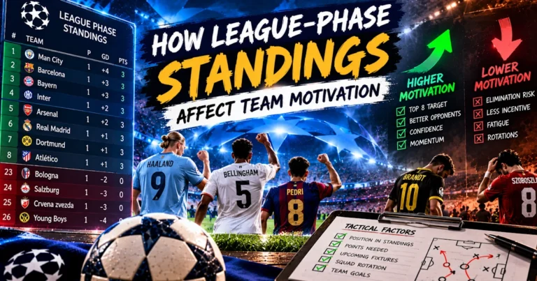 How League-Phase Standings Affect Team Motivation