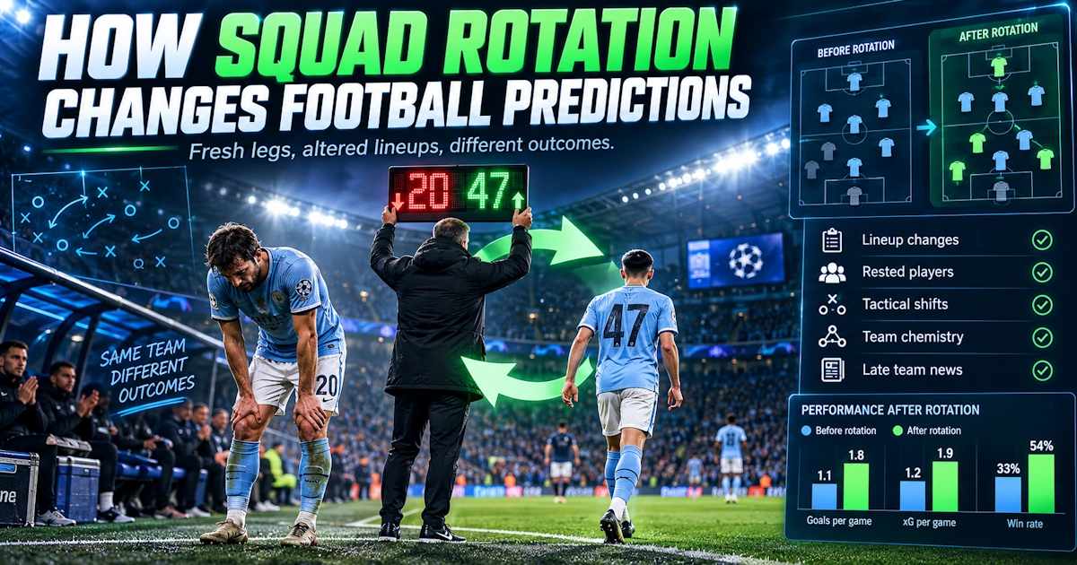 How Squad Rotation Changes Football Predictions