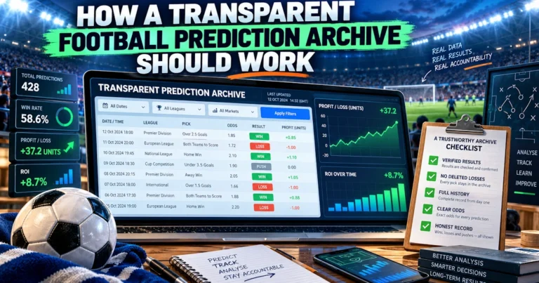 How a Transparent Football Prediction Archive Should Work