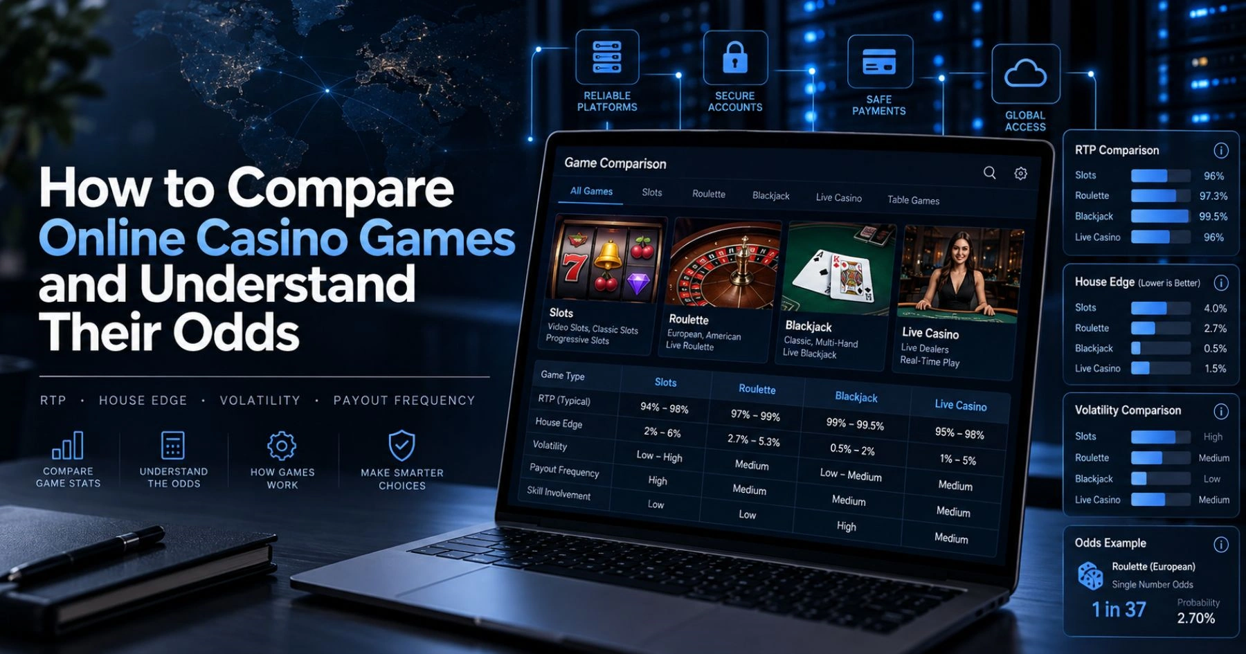 How to Compare Online Casino Games and Understand Their Odds