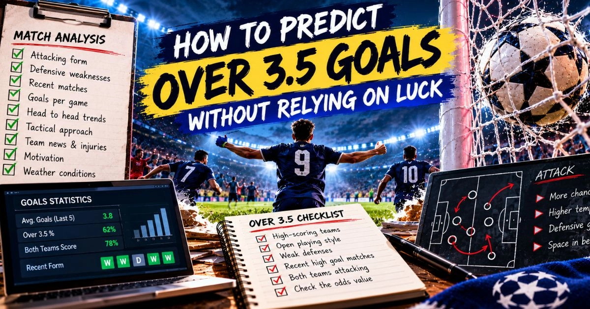How to Predict Over 3.5 Goals Without Relying on Luck